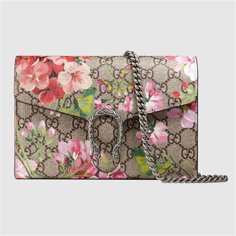 gucci gg blooms dionysus wallet on a chain|gucci gg supreme web wallet.